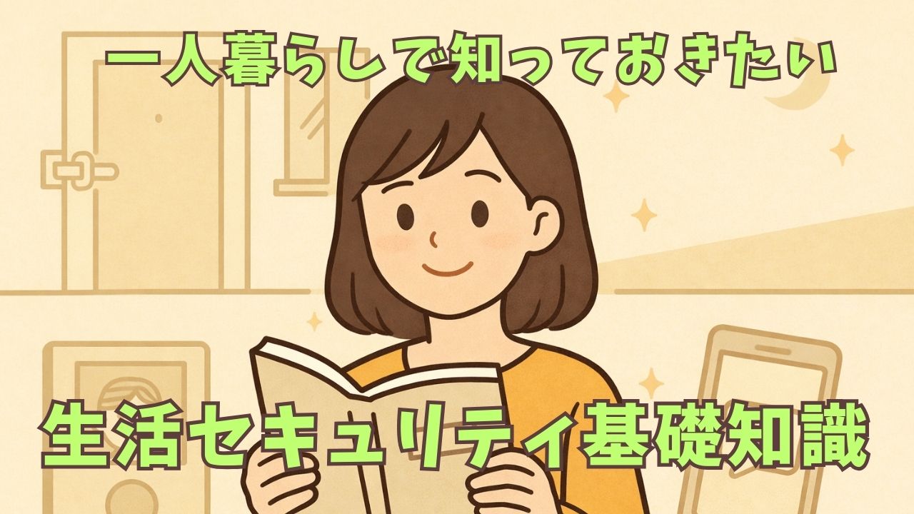 一人暮らしで知っておきたい生活セキュリティ基礎知識